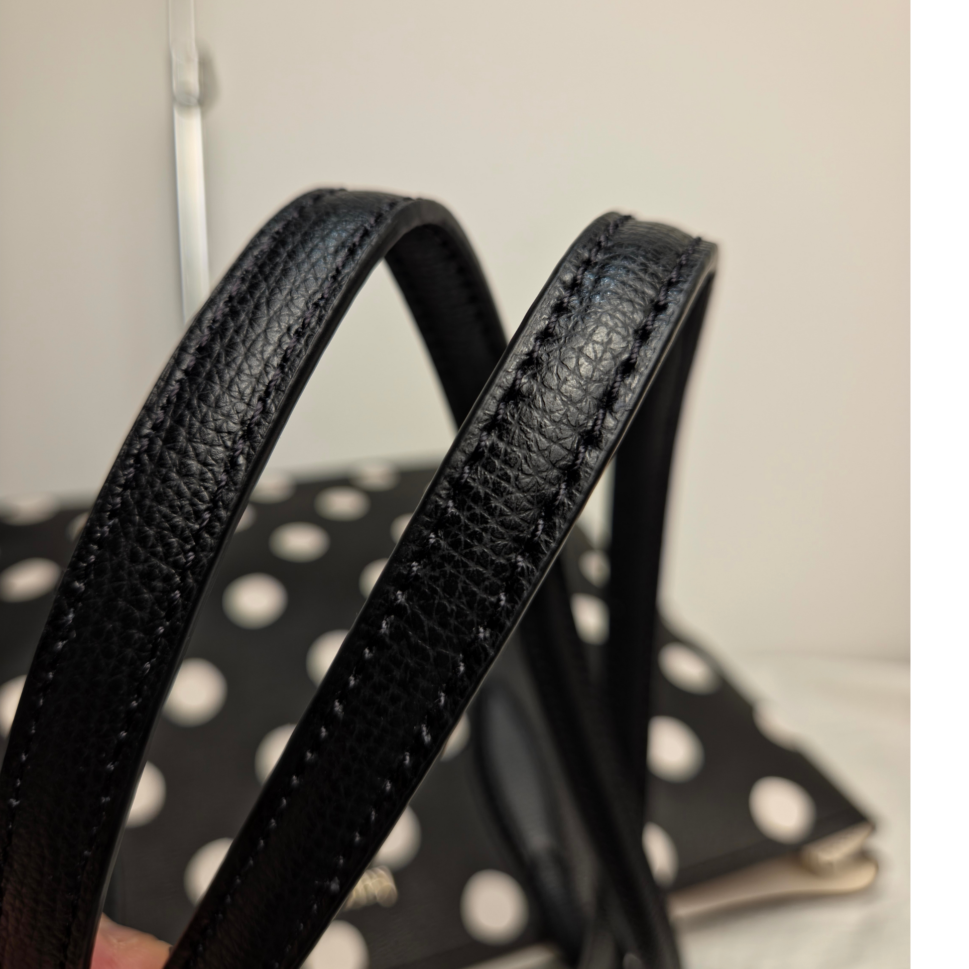 Kate Spade Black with white polka dots
