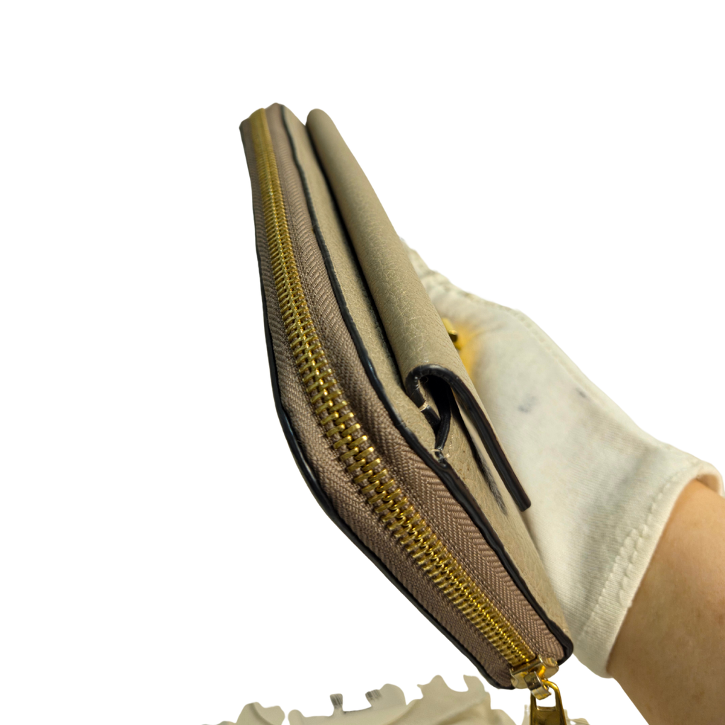 Chloé Long Zipper Wallet Greige