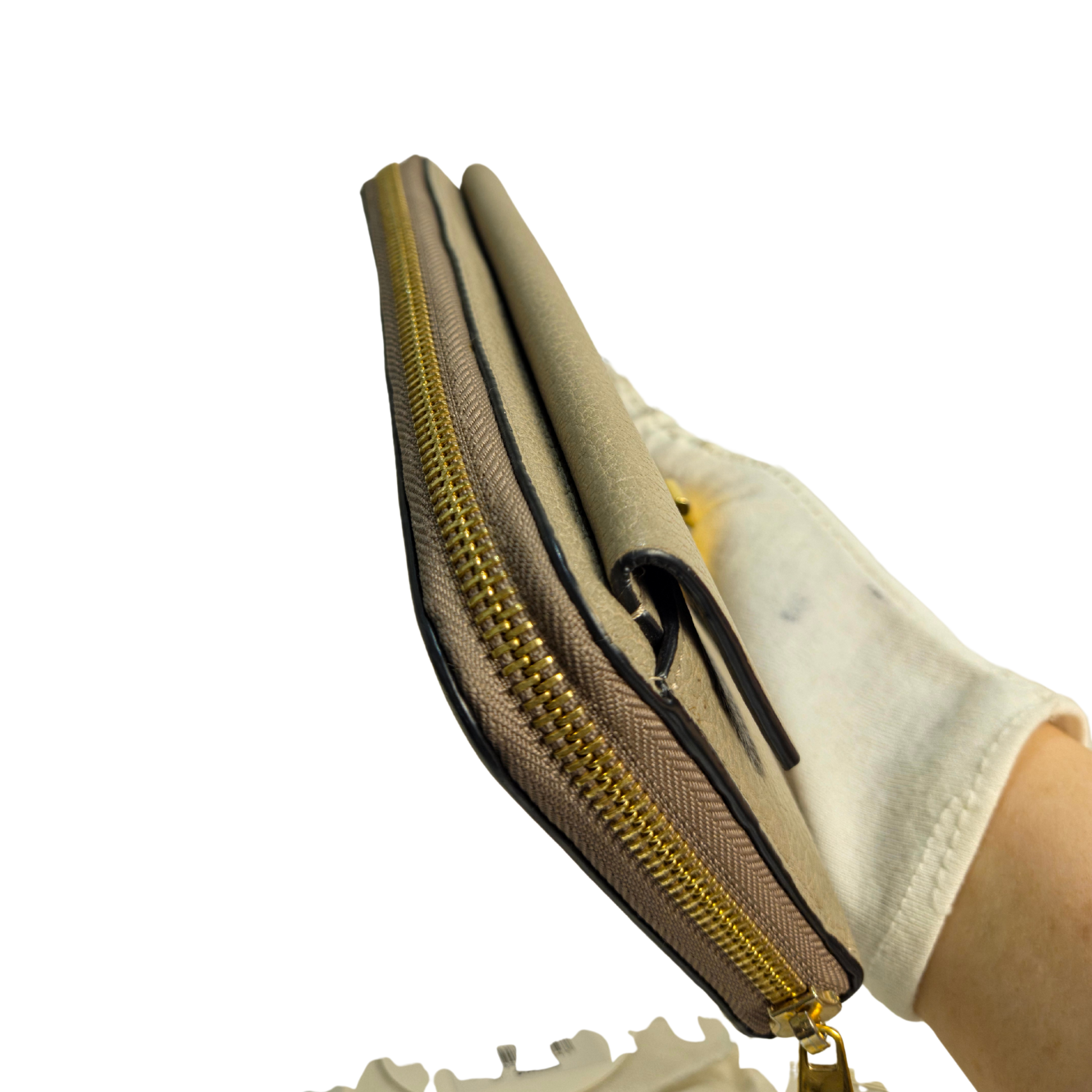 Chloé Long Zipper Wallet Greige