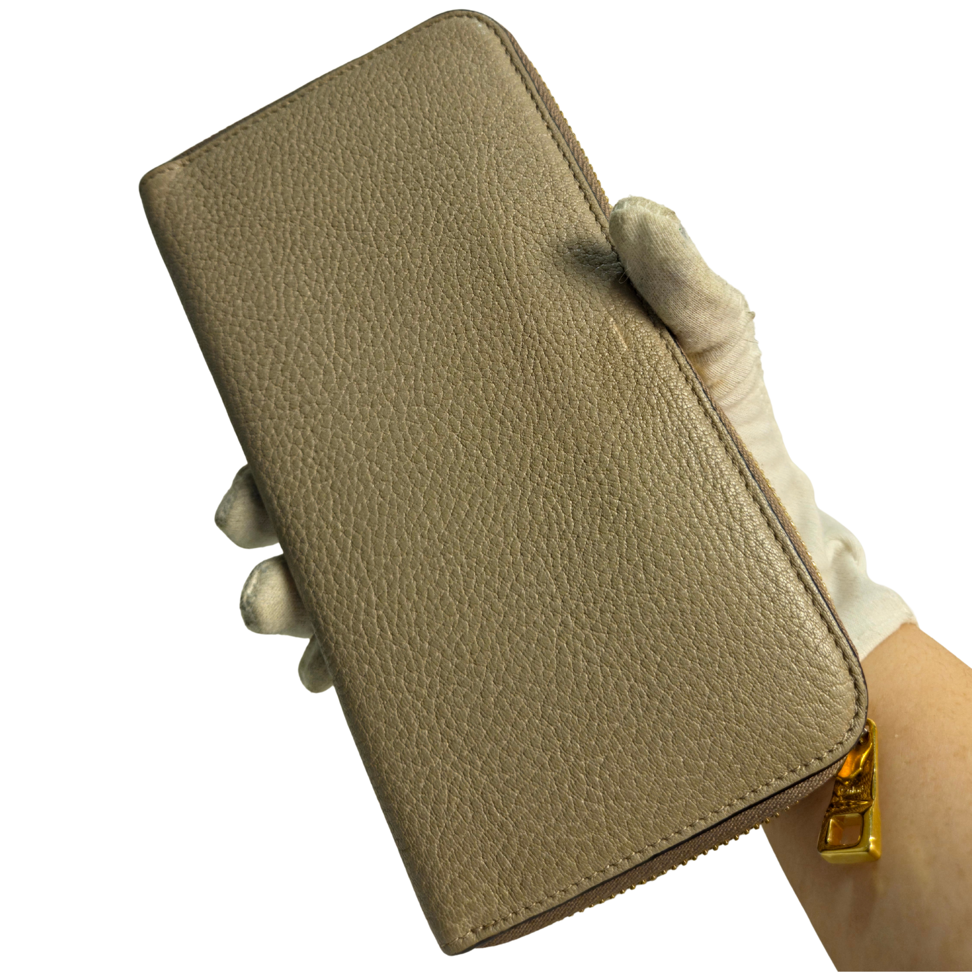 Chloé Long Zipper Wallet Greige