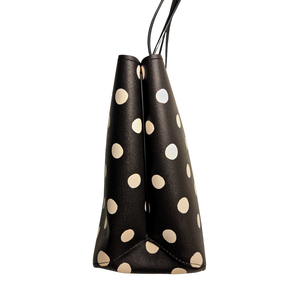 Kate Spade Black with white polka dots