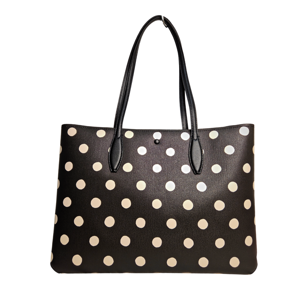 Kate Spade Black with white polka dots