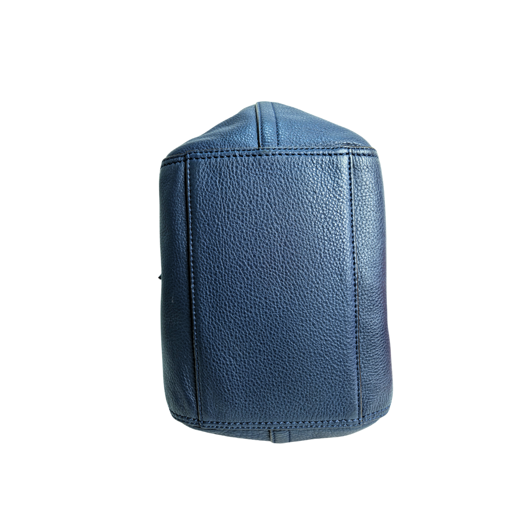 TORY BURCH Half Moon Blue Shoulder Bag