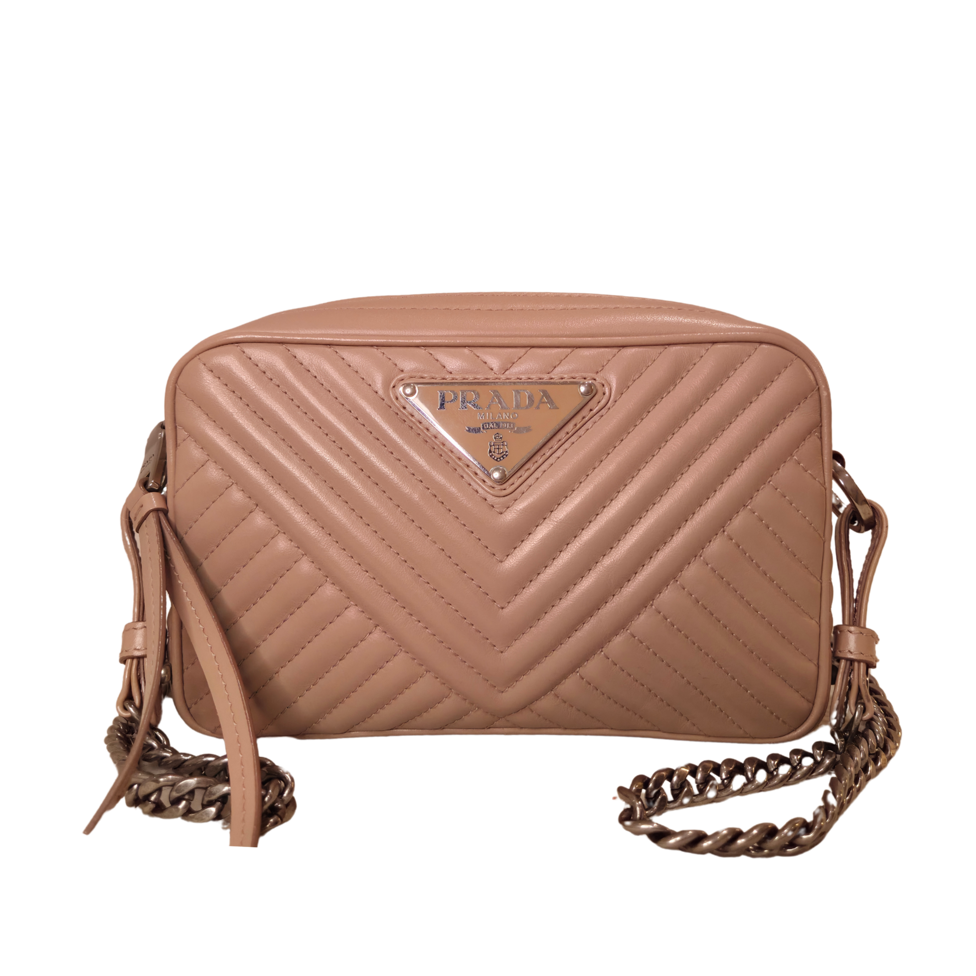 Prada Soft Calfskin Chevron Diagramme
