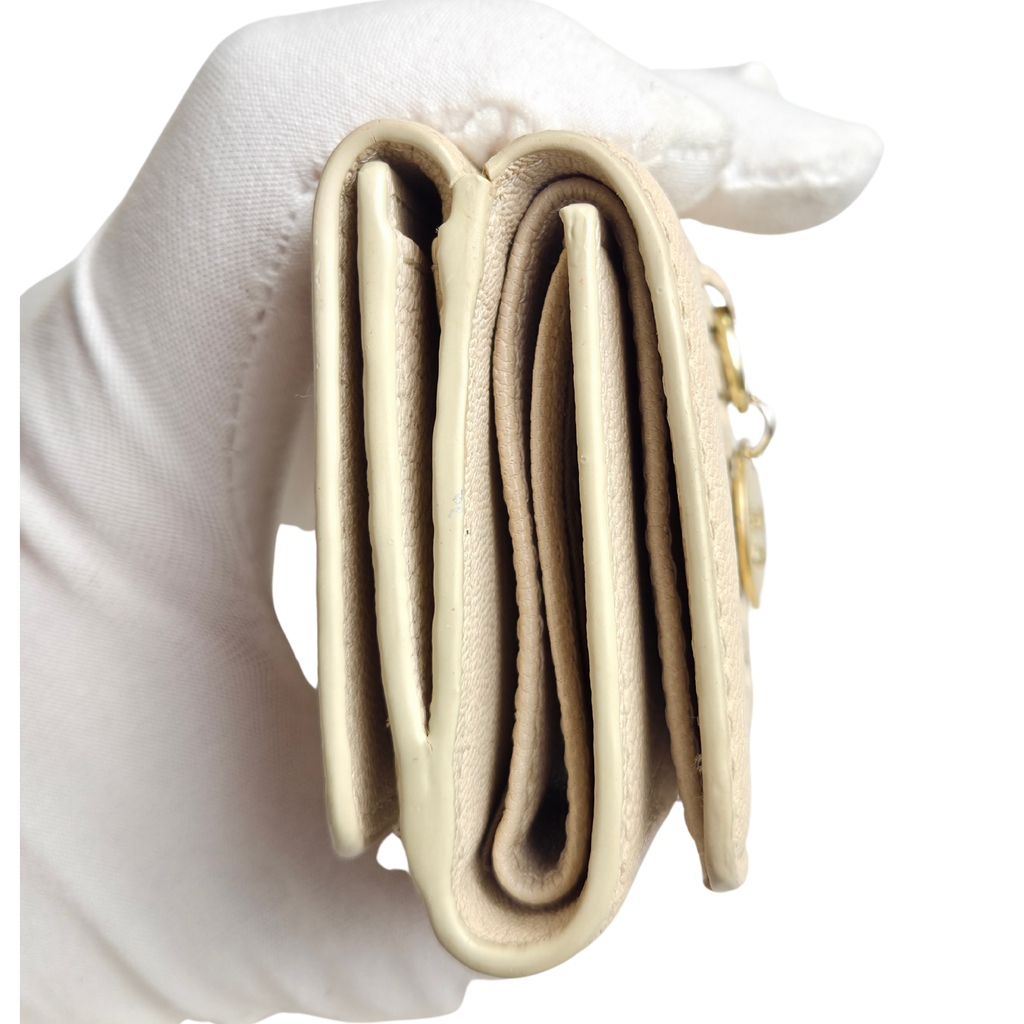 See By Chloé Tri-Fold Wallet Cement Beige