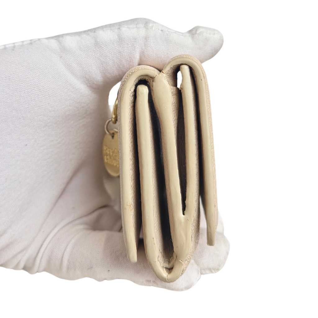 See By Chloé Tri-Fold Wallet Cement Beige