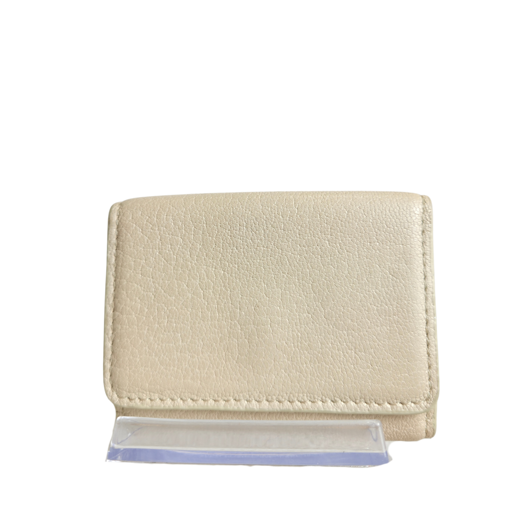 See By Chloé Tri-Fold Wallet Cement Beige