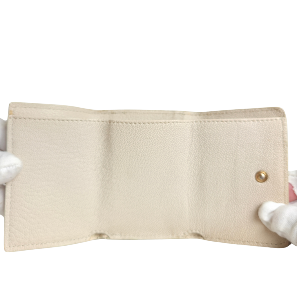 See By Chloé Tri-Fold Wallet Cement Beige