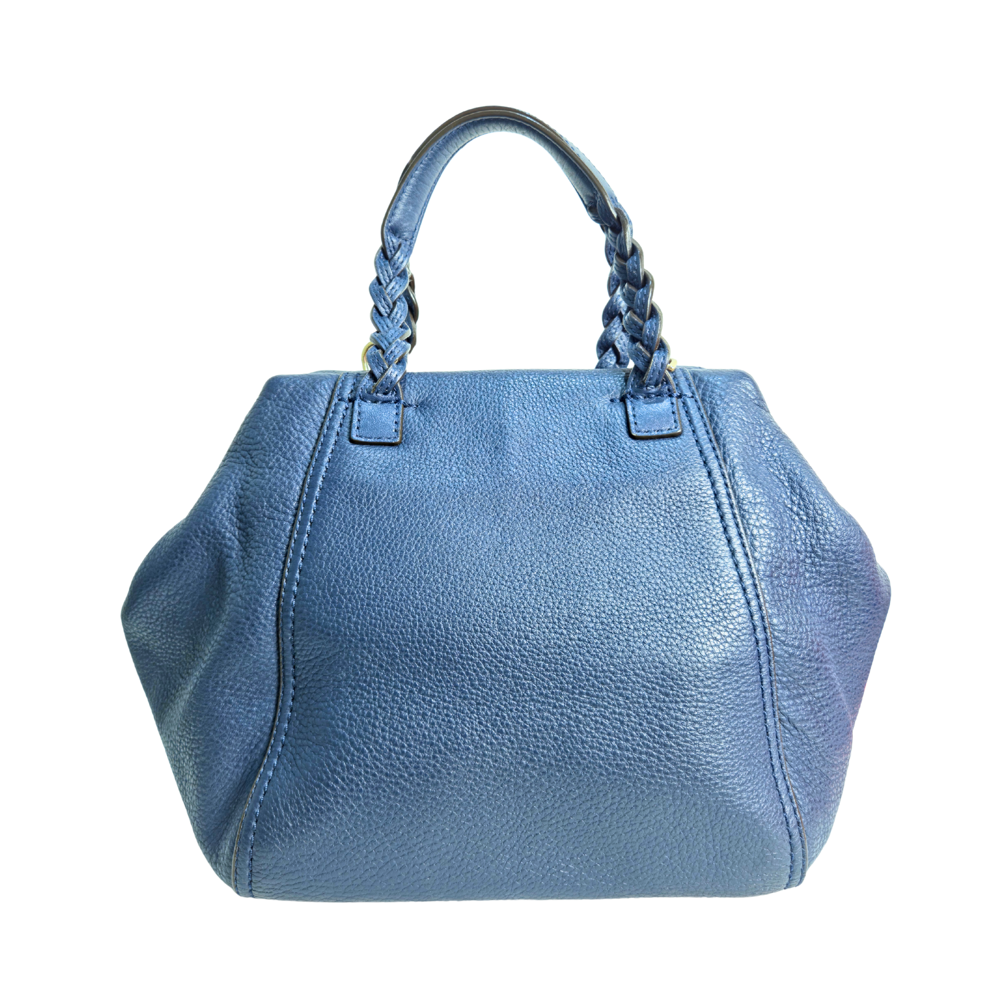 TORY BURCH Half Moon Blue Shoulder Bag