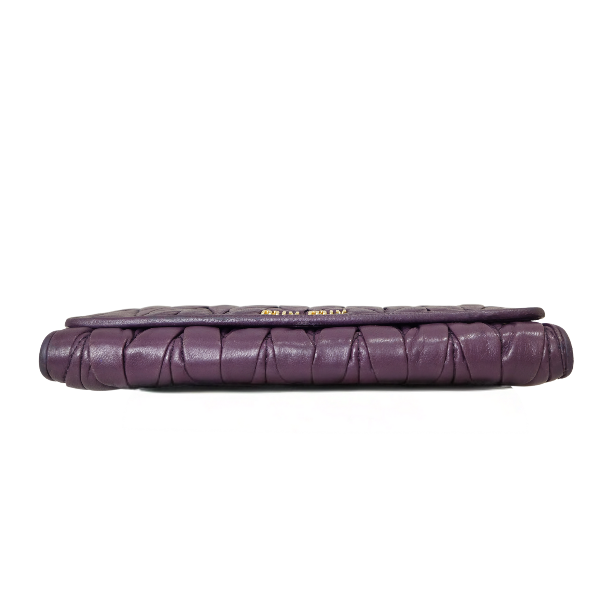 Miu Miu Matelassé Long Flap Wallet