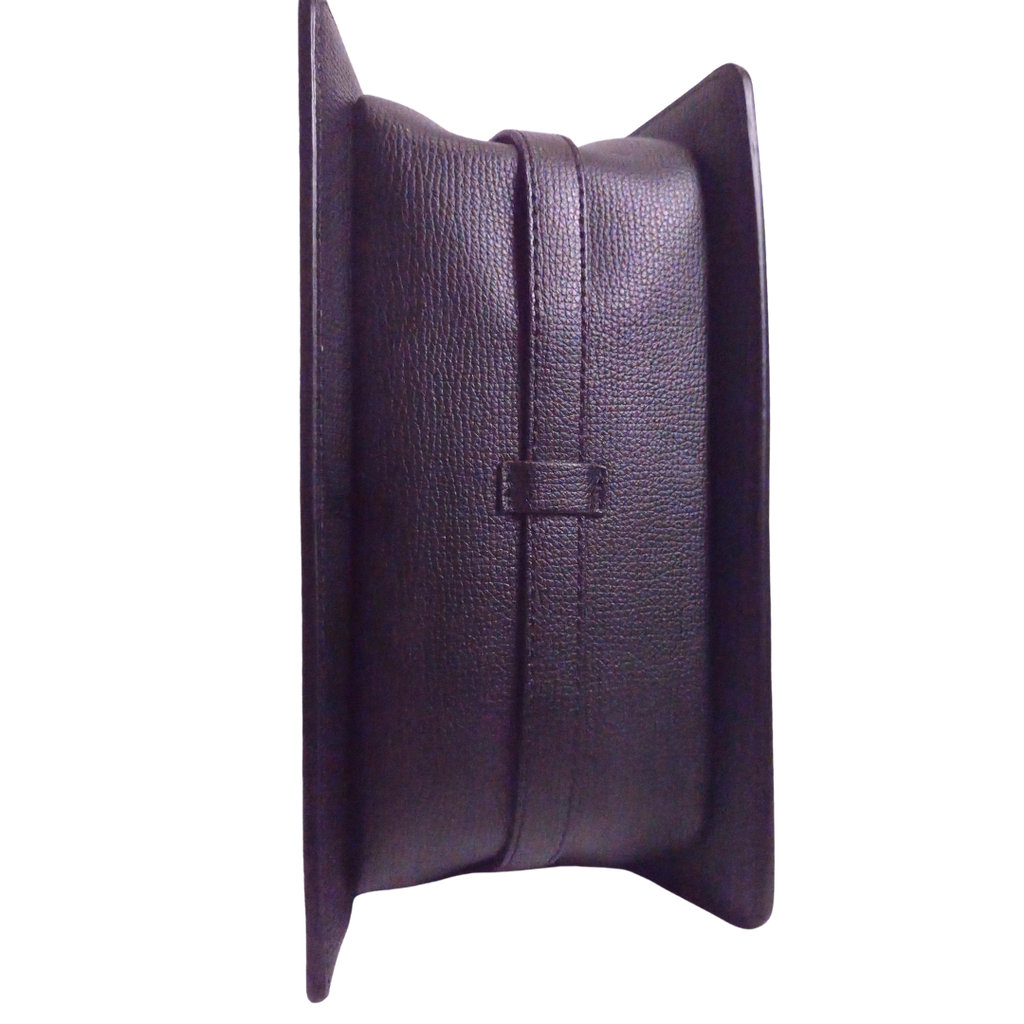 Polène Numero Sept in black textured leather