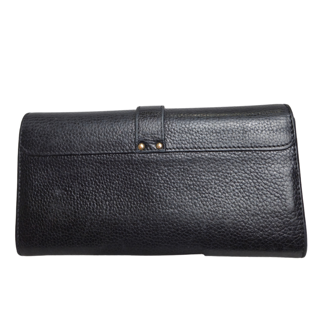 Chloé Paddington Black Leather Long Wallet