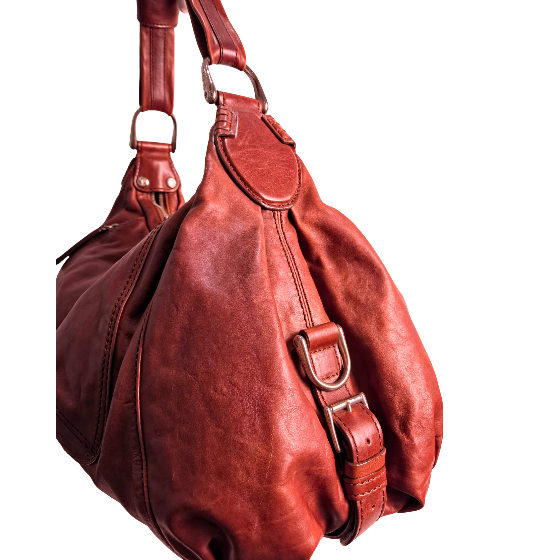 Tod's Brown Leather Slouchy Hobo
