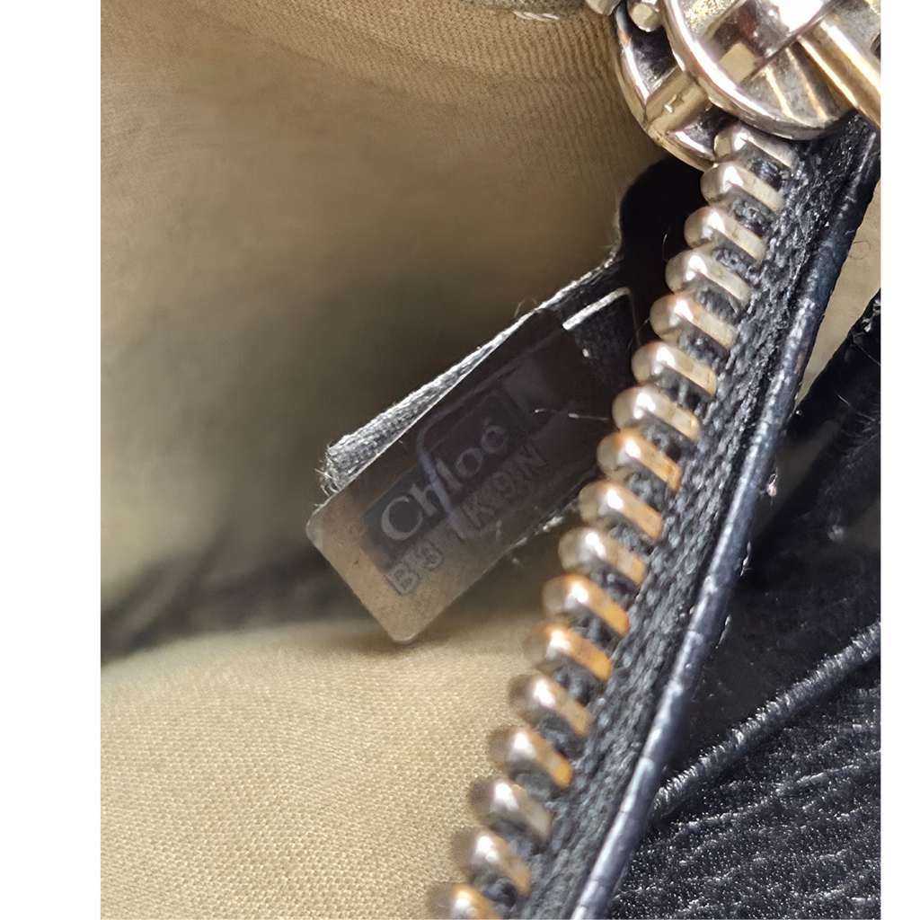 Chloé Paddington Black Leather Long Wallet