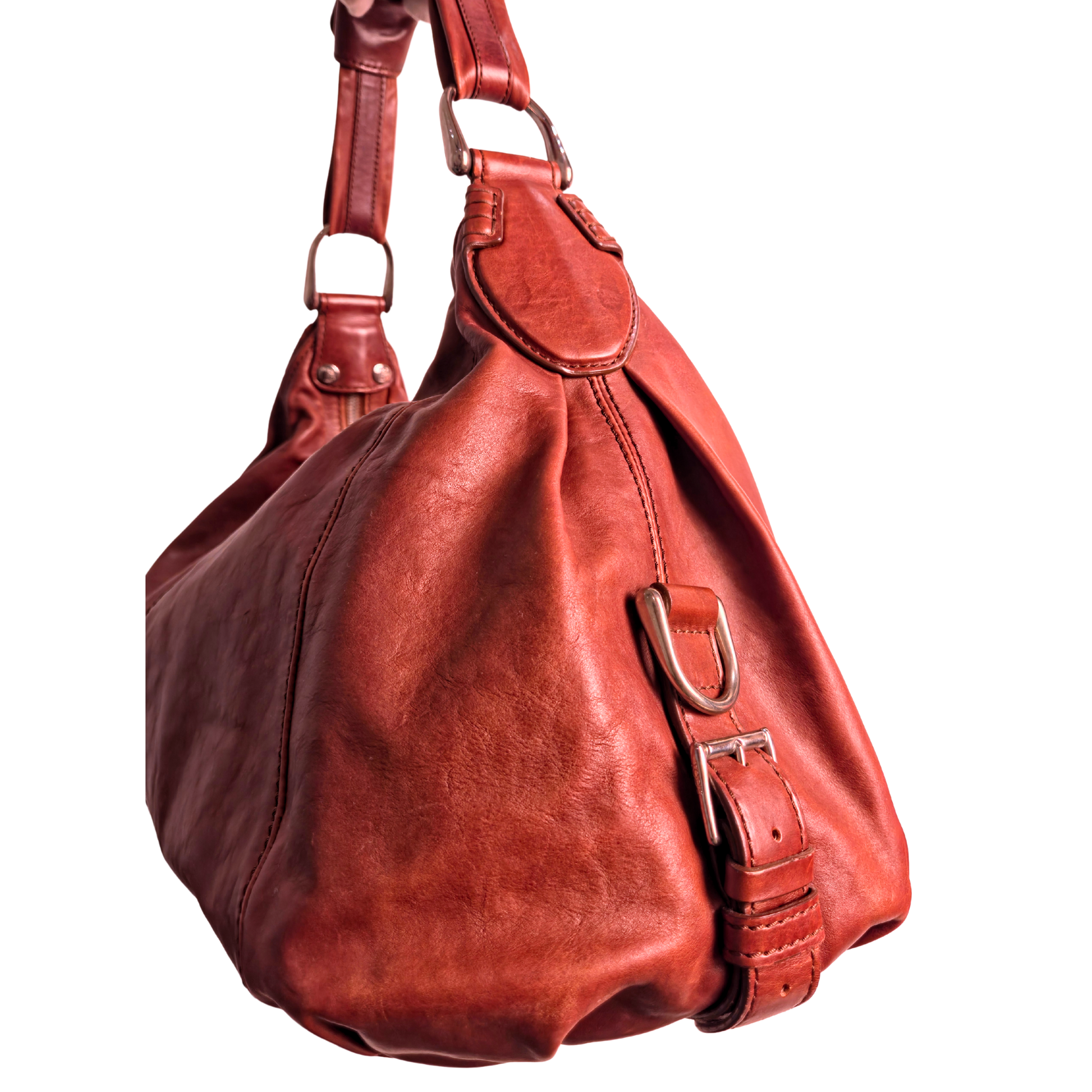 Tod's Brown Leather Slouchy Hobo