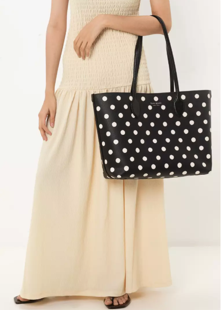 Kate Spade Black with white polka dots