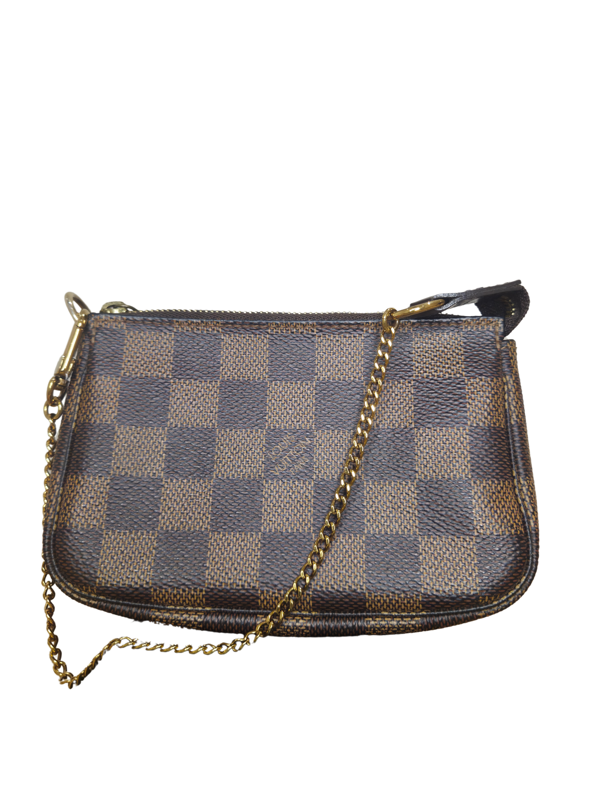 Louis Vuitton Mini Pochette Accessoires in Damier Ebene canvas